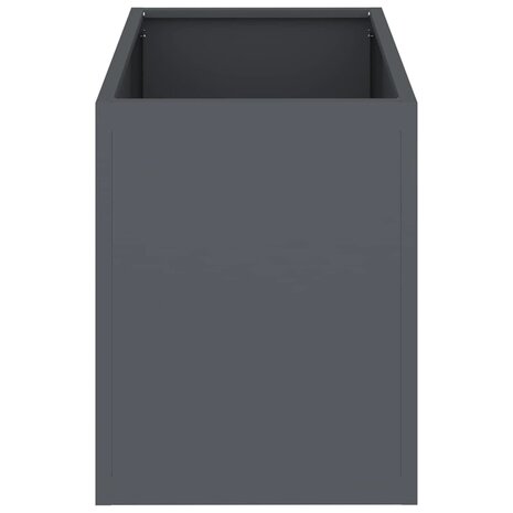 Tuin Bloempot Antraciet 50 x 32 x 40 cm Koudgewalst staal 5