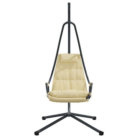 Hangstoel met standaard en kussen - Beige staal 4