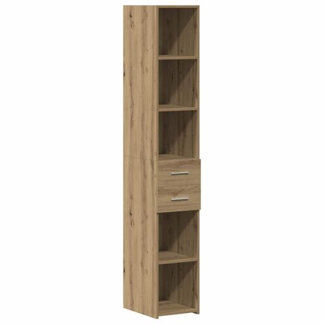 Slanke Opbergkast Artisan Eiken 30x42.5x225 cm Bewerkt Hout 5