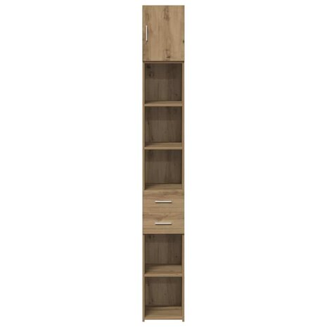 Slanke Opbergkast Artisan Eiken 30x42.5x225 cm Bewerkt Hout 6