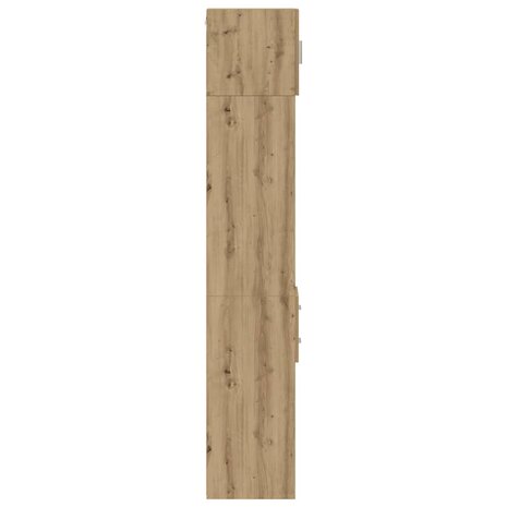 Slanke Opbergkast Artisan Eiken 30x42.5x225 cm Bewerkt Hout 7