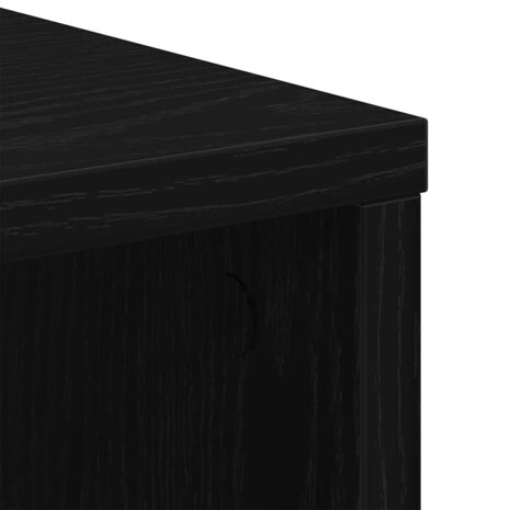 Opbergkast 60x53x72,5 cm bewerkt hout zwart eikenkleurig 7
