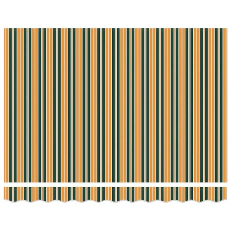 Luifel automatisch uitschuifbaar 350x250 cm groen en geel 6