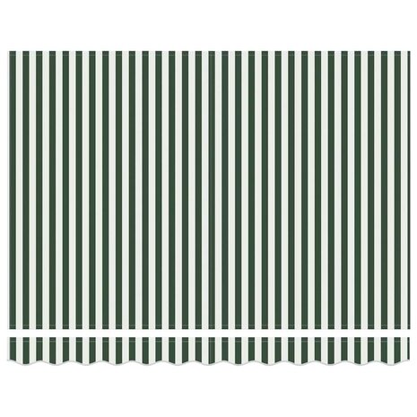 Luifel automatisch uitschuifbaar 350x250 cm groen en wit 6