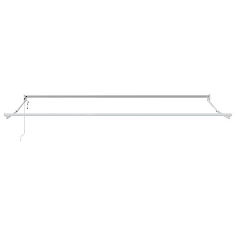 Luifel automatisch uitschuifbaar 450x300 cm wit 6