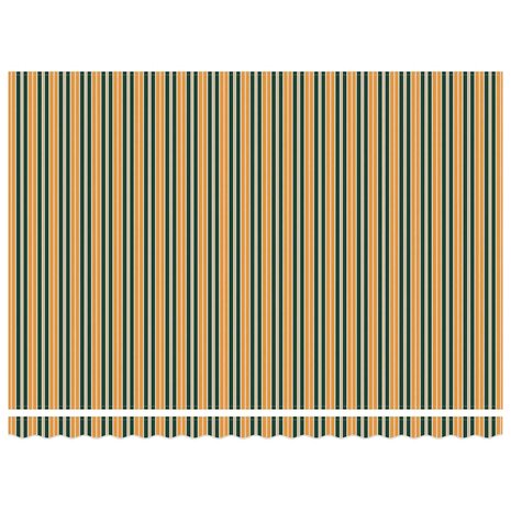 Luifel automatisch uitschuifbaar 450x300 cm groen en geel 5