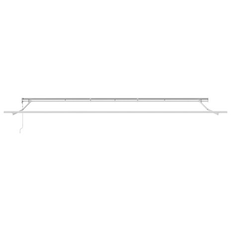 Luifel automatisch uitschuifbaar 600x350 cm lichtgrijs 5