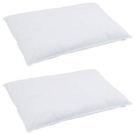 Kussens 2 pcs Wit 40 x 80 cm 130gsm 100% katoen 2