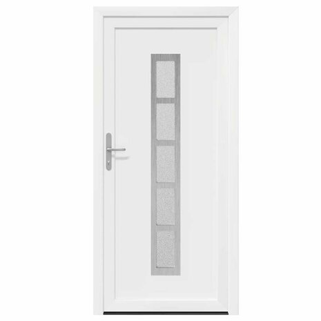 Voordeur Wit 108 x 208 cm PVC 5