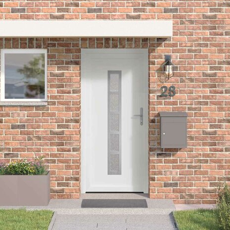 Voordeur Wit 108 x 208 cm PVC 1