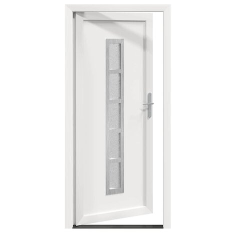 Voordeur Wit 108 x 208 cm PVC 4