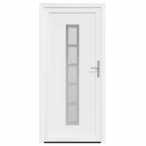 Voordeur Wit 108 x 208 cm PVC 5