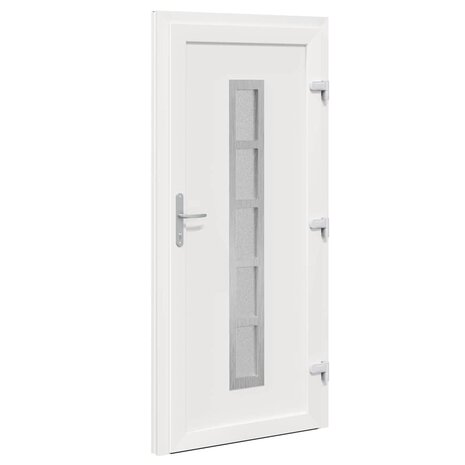 Voordeur Wit 108 x 208 cm PVC 8