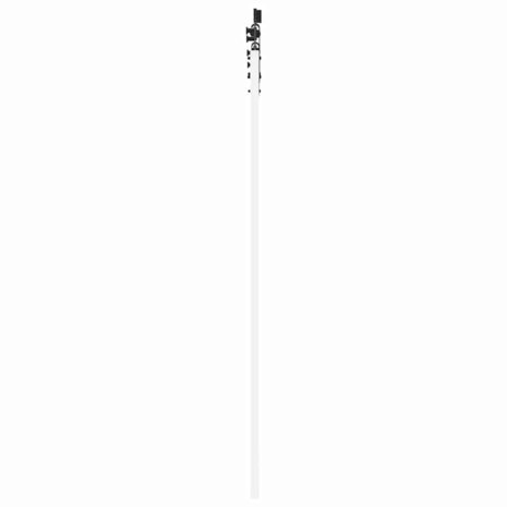 Schuifdeur met Hardware Set Wit 61x198,5 cm van Massief Hout (Grenen) 4