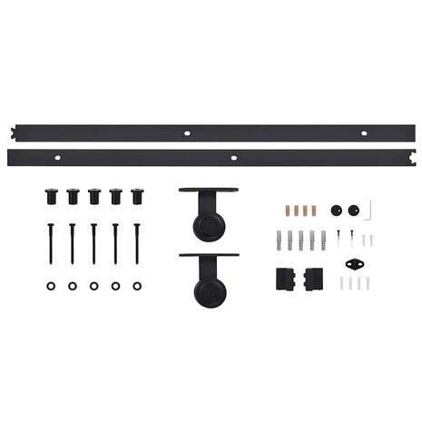 Schuifdeur Bruin 100 x 208 cm Massief grenenhout 8