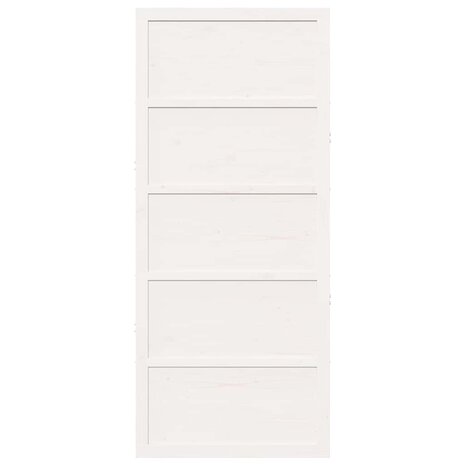 Schuifdeur Wit 80x208 cm Massief Grenen 3