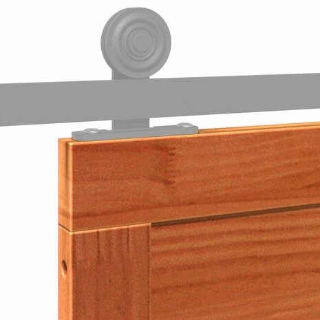 Schuifdeur Wasbruin 90 x 210 cm Massief grenenhout 7