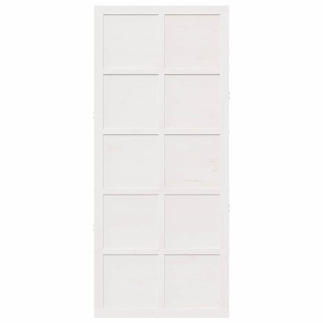 Schuifdeur Wit 80 x 210 cm Massief grenenhout 3