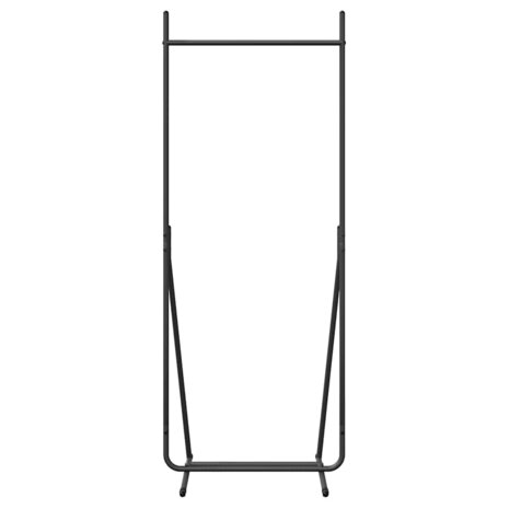 Kledingrek Zwart 62x48x158 cm Gegalvaniseerd Staal 4