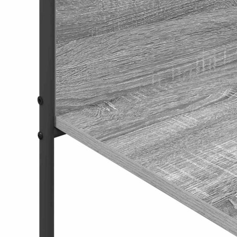 Kledingrek met Planken Grijs Sonoma 120x44x160 cm Gelaagd Hout 7