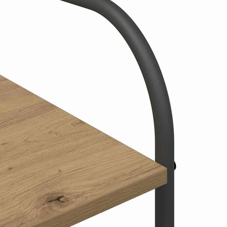 Kledingrek met Planken Artisan Eiken 120x44x160 cm Geengineerd Hout 8