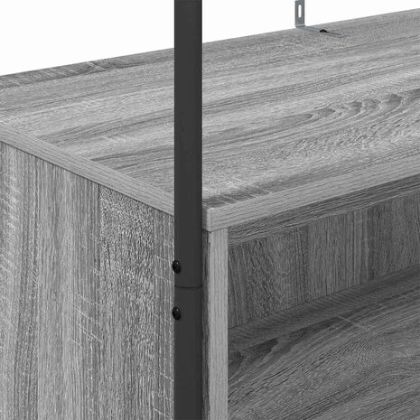 Kledingrek met Planken Grijs Sonoma 100x44x160 cm 7