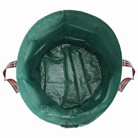 Tuinafvalzakken 12 st met handgrepen vouwbaar rond 272 L groen 4