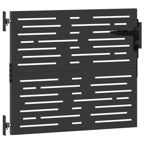 Tuinpoort Zwart 105 x 100 cm Poedergecoat staal 3