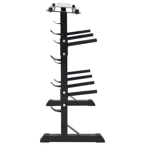 Dumbbell Rek met 7 Houder en 8 Haken 300 kg Staal 3