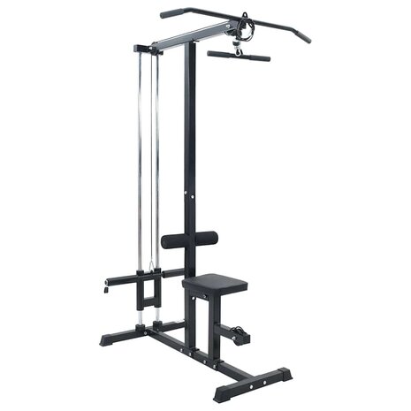 Lat Pulldown Machine met verstelbare stoel - 80 kg laadvermogen van staal 1