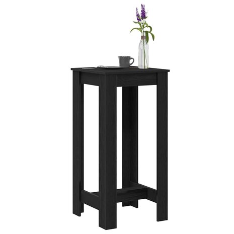 Bartafel 51x50x103,5 cm bewerkt hout zwart eikenkleurig 2