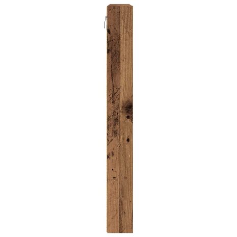 Vitrinekast 100x8,5x75 cm bewerkt hout oud houtkleurig 6