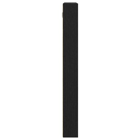 Vitrinekast 100x8,5x75 cm bewerkt hout zwart eikenkleurig 6