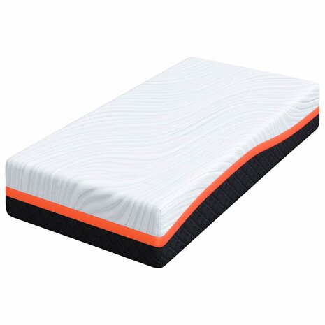 Matrassen Wit, Grijs 80 x 160 cm 100% polyester jacquard stof 3