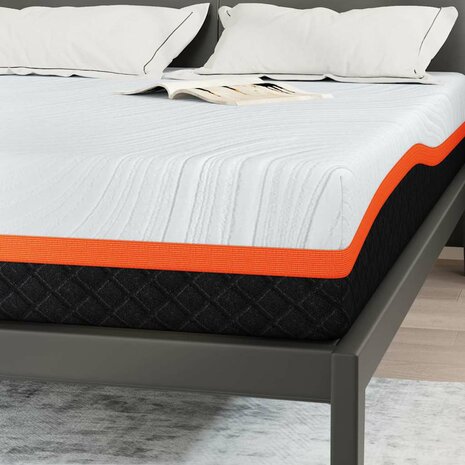Matrassen Wit, Grijs 140 x 190 cm 100% polyester jacquard stof 7