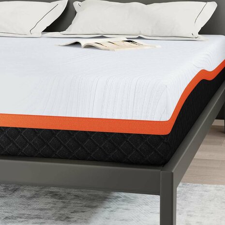Matrassen Wit, Grijs 180 x 200 cm 100% polyester jacquard stof 7