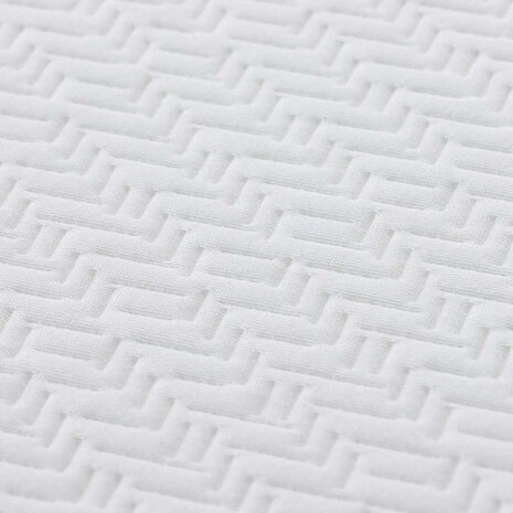 Matrassen Geometrisch Wit en Grijs 100% polyester jacquard stof 8