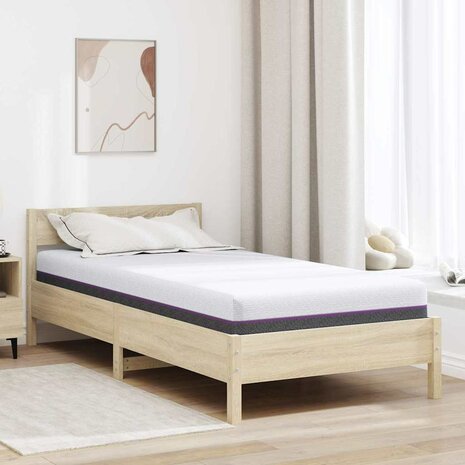Matrassen Wit, Grijs 120 x 200 cm 100% polyester jacquard stof 1