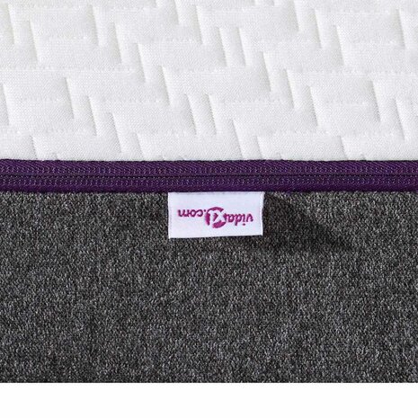 Matrassen Wit, Grijs 140 x 190 cm 100% polyester jacquard stof 8