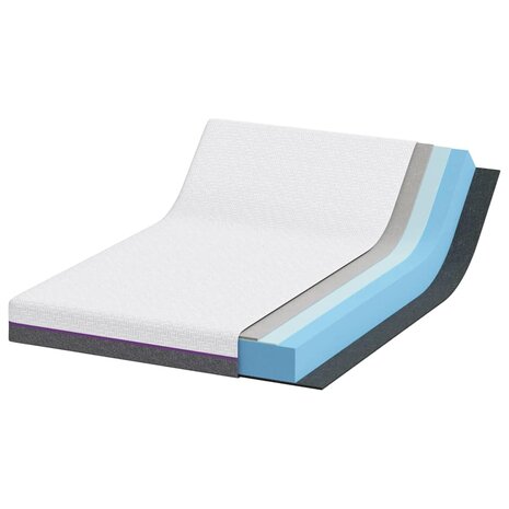 Matrassen Geometrisch Wit en Grijs 100% polyester jacquard stof 3