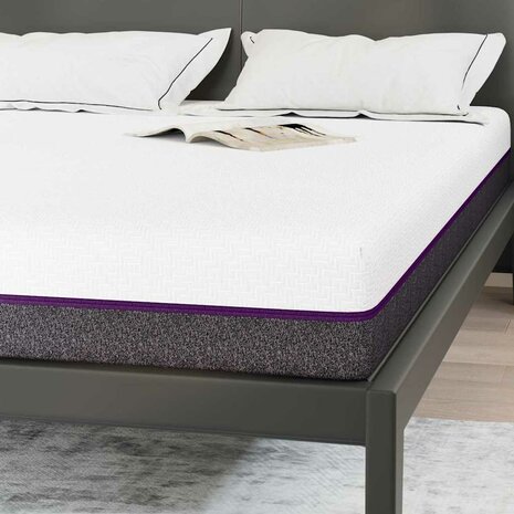Matrassen Geometrisch Wit en Grijs 100% polyester jacquard stof 7