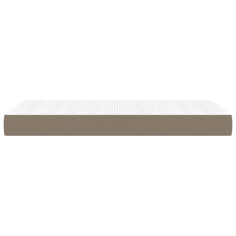 Pocketveringmatras voor kinderen 80x160 cm stof taupe 4