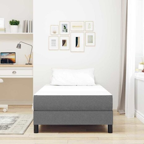Pocketveringmatras medium 80x200x20 cm stof lichtgrijs 2