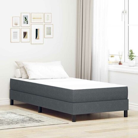 Pocketveringmatras medium 80x200x20 cm stof donkergrijs 1