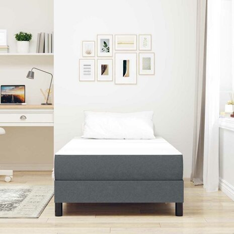 Pocketveringmatras medium 80x200x20 cm stof donkergrijs 2