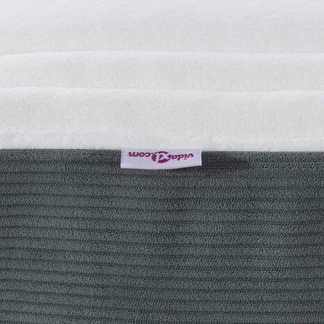 Pocketveringmatras medium 80x200x20 cm stof donkergrijs 6