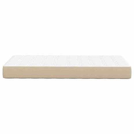 Pocketveringmatras medium 80x200x20 cm stof lichtgroen grijs 4