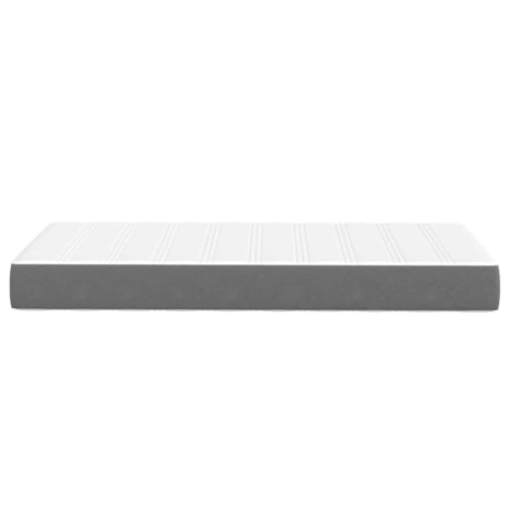 Pocketveringmatras medium 90x190x20 cm stof lichtgrijs 4