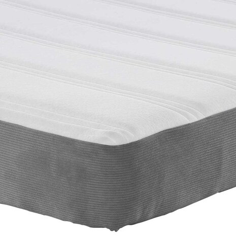 Pocketveringmatras medium 90x190x20 cm stof lichtgrijs 7