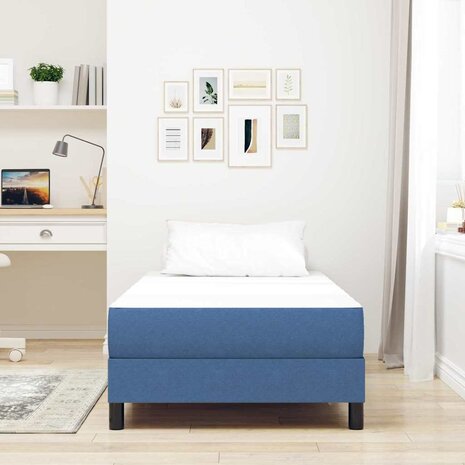 Pocketveringmatras medium 90x200x20 cm stof blauw 2